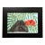 Contemporary Portuguese Water Dog With Poppy Small Dog Print by Judy Henn Tabletop Frame For Sale