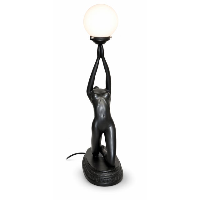 Art Deco 1970s Art Deco Style Nude Table Lamp For Sale - Image 3 of 9