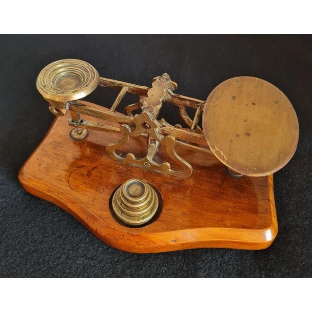 Brass-Mounted Postal Scales from Sampson Mordan & Co., 1900s For Sale - Image 3 of 9