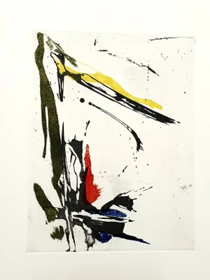 Abstract Composition Etching by Jean Miotte, 1998