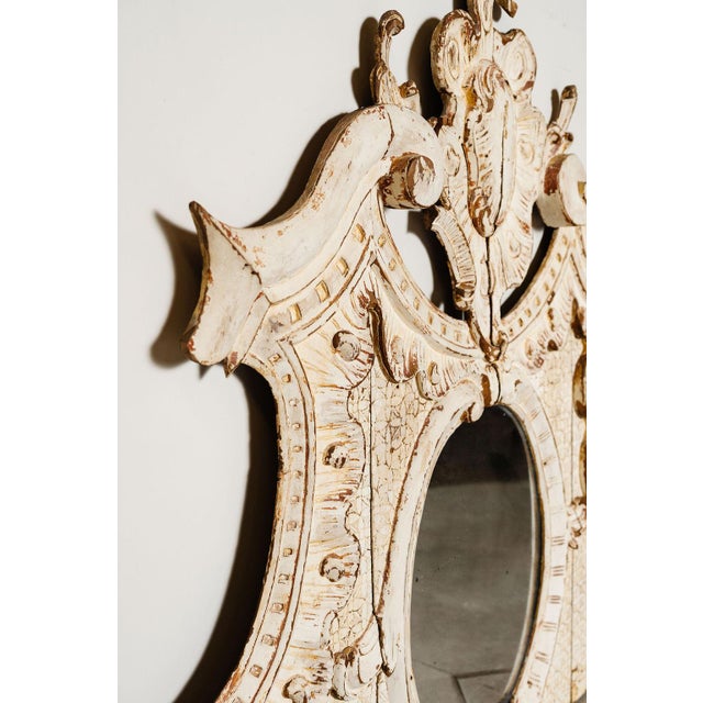 This antique architectural mirror was discovered in France and is believed to be Italian, dating to around the early...