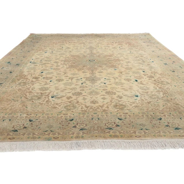 Traditional Late 20th Century Vintage Persian Tabriz Rug - 06'08 X 10'00 For Sale - Image 3 of 9