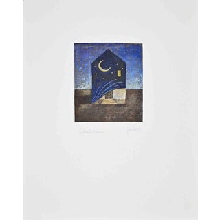 Franco Fortunato, Night Landscape, 1990s, Etching For Sale