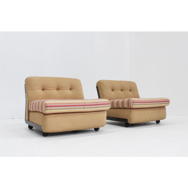 Vintage Amanta Lounge Chairs by Mario Bellini for C&B Italia, 1960s, Set of 2 For Sale - Image 12 of 12
