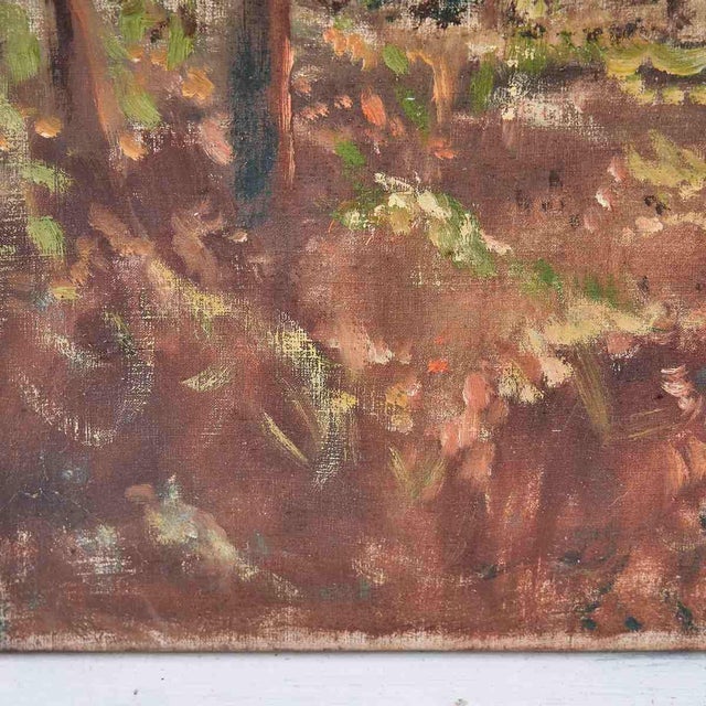 A. Sgherri, Landscape with Rural Houses, 1970s, Wood For Sale - Image 3 of 7