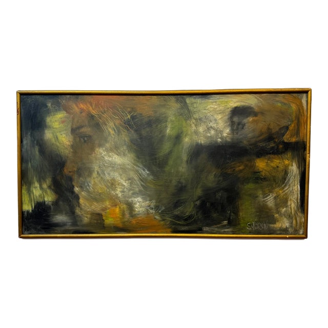 Eva Sikorski (1917-1990) Abstract Portrait For Sale