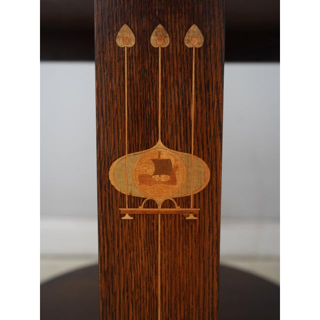 Wood Stickley Harvey Ellis Mission Oak Lamp Table For Sale - Image 7 of 14