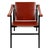 Vintage LC1 chair designed by Le Corbusier, Pierre Jeanneret, Charlotte Perriand, circa 1928. Base in black painted...