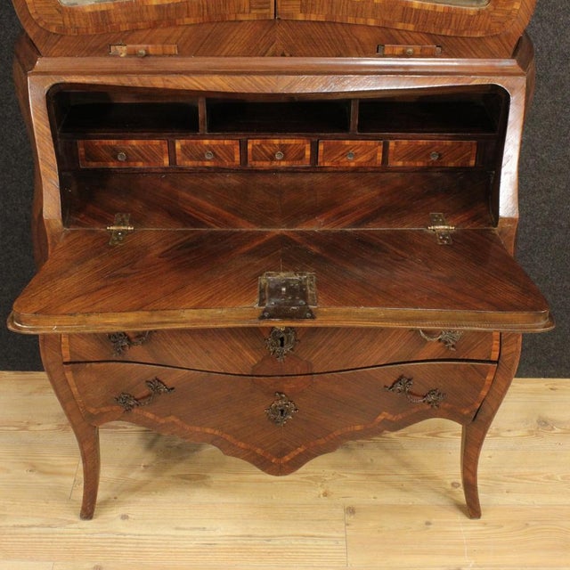 Genoese Inlaid Wood Trumeau, 1930s For Sale - Image 4 of 13
