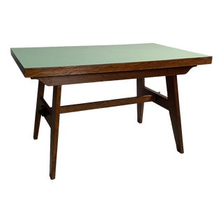 Mid-Century Modern French Oak Dining Table from René Gabriel, 1950s For Sale