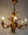 Gilded Metal 6-Light Chandelier by Hans Kögl, 1970s For Sale - Image 10 of 14