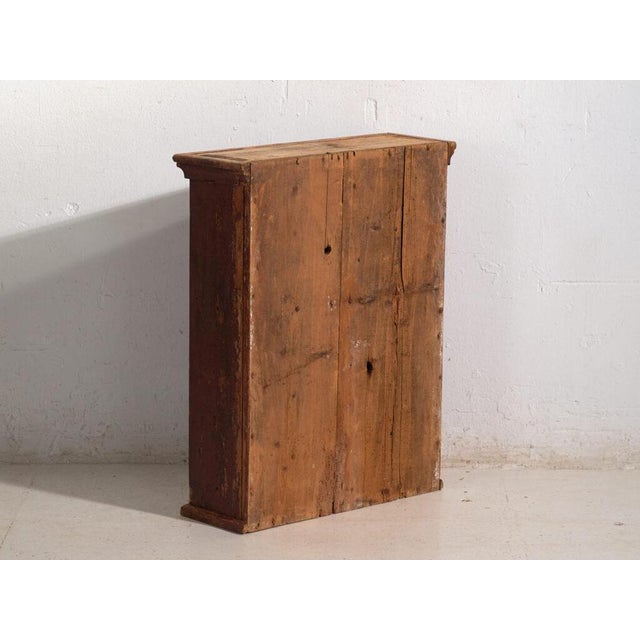 Antique Lacquered Cabinet in Pine Wood, Central Europe, 1900 For Sale - Image 11 of 12