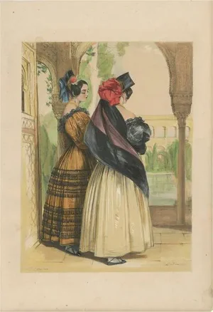 J. F. Lewis, Two Spanish Ladies, 1836, Paper