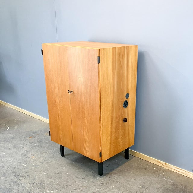 Gray Bauhaus Television Cabinet HFS 2 by Herbert Hirche for Braun, 1960s For Sale - Image 8 of 14