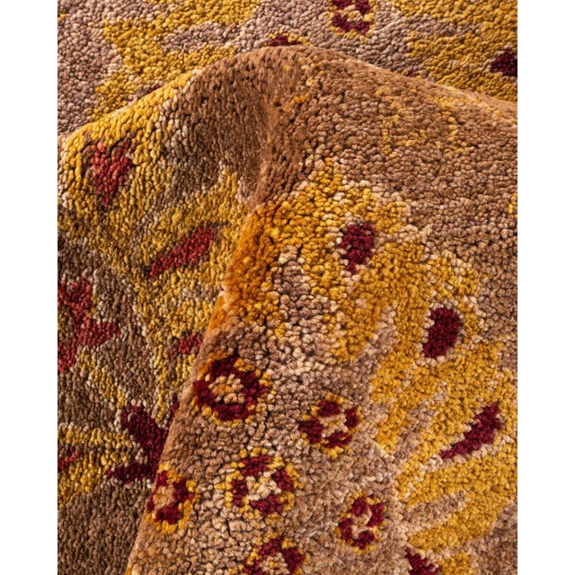 Textile Eclectic, One-of-a-Kind Hand-Knotted Area Rug - Brown, 9' 2" x 12' 5" For Sale - Image 7 of 8