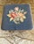 French Country Antique French Country Style Mahogany Footstool With Floral Needlepoint Cushion For Sale - Image 3 of 14
