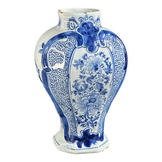 Antique Delft Vase by Van Duijn, 1700s For Sale