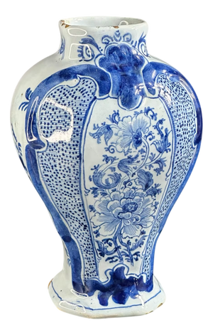 Antique Delft Vase by Van Duijn, 1700s