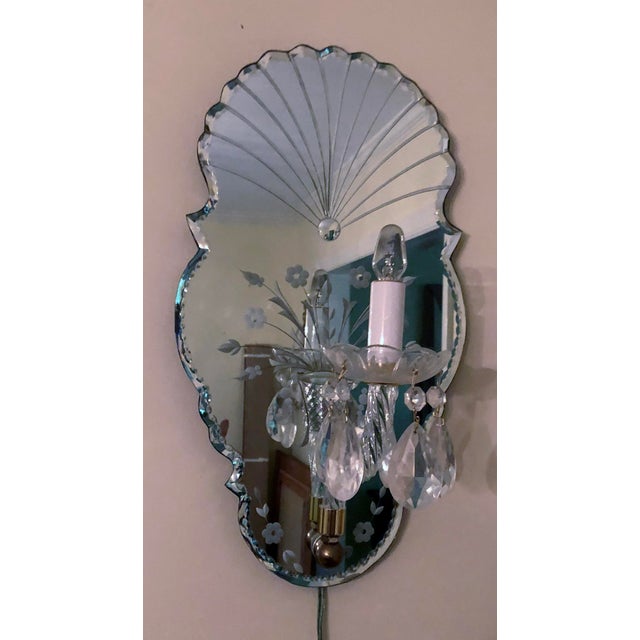 Venetian Mirrored Candle Wall Sconces A Pair Chairish