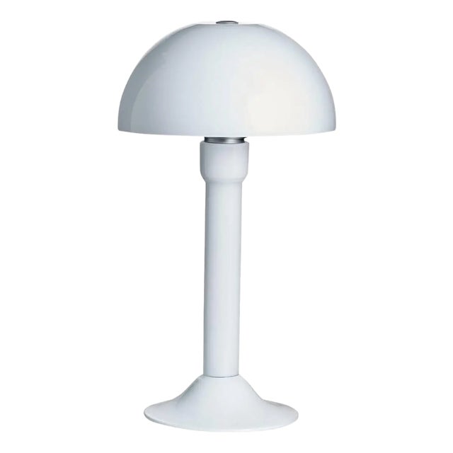 Cupola Carlo Moretti Contemporary Mouth Blown Murano Milk Glass Table Lamp For Sale
