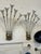 Vintage White Wall Lights in Brass, 1950, Set of 2 For Sale - Image 4 of 11