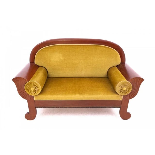 Brown Antique Sofa, Northern Europe, 1880s For Sale - Image 8 of 8