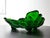 Glass Green Depression Glass Style Grape Shaped Vase For Sale - Image 7 of 11