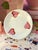 D Porthault porcelain pin dish/catchall. White with their classic pink "Les Coeurs" design. Made for D Porthault by...