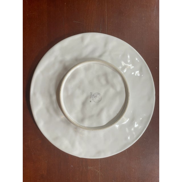 Bordallo Pinheiro Majolica White Maple Leaf 13 1/2” Portugal Serving Plate or Platter. Made in Portugal. In great overall...