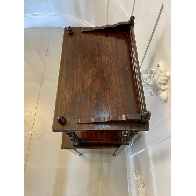 Antique Victorian Rosewood Marquetry Inlaid Coal Box, 1880s For Sale - Image 10 of 11
