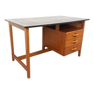 Vintage Desk in Oak, 1960s For Sale