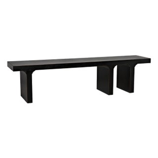 NOIR Kir Bench, Hand Rubbed Black For Sale