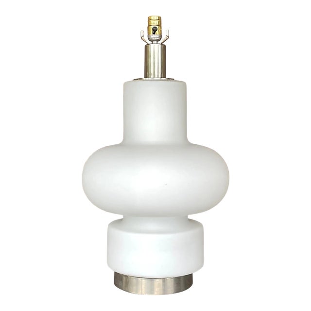 Vintage Mid 20th Century After Bobo Piccoli for Fontana Arte Glass Lamp For Sale