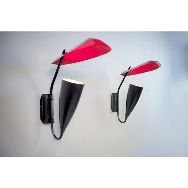 Large Wall Light with Deflector, 1950s For Sale - Image 9 of 11