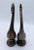 Mid Century Modern Bronze Ceramic Cranes - Set of 2 For Sale In Tulsa - Image 6 of 10