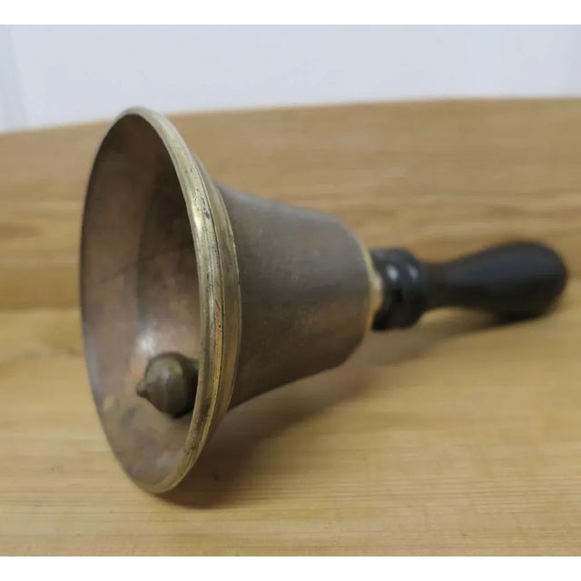 Old Brass British Military Issue Brass Handbell A Great Piece, Second World War, dated 1942, marked A.S.1942, and with the...