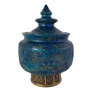 Cinese Series by Aldo Londi for Bitosi Mid Century Modern Italian Covered Vessel 1960s For Sale