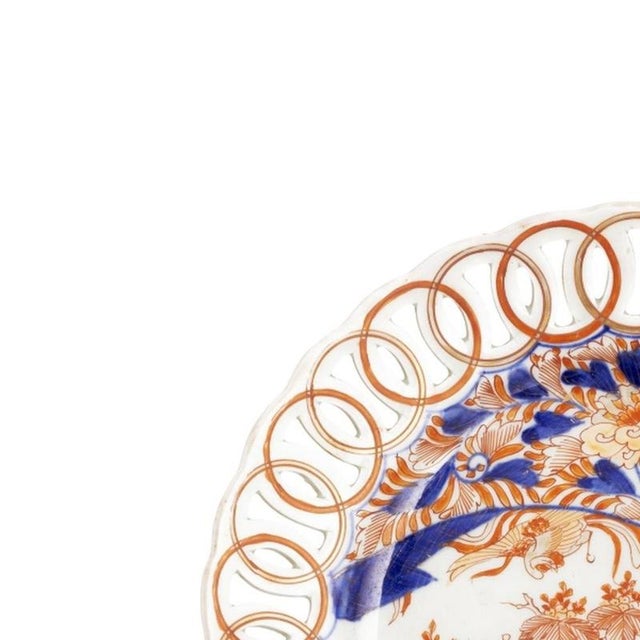 Japanese Porcelain - Imari Plate, circa 1800. Made of Japanese porcelain, circa 1800, Imari style, polychrome decoration...