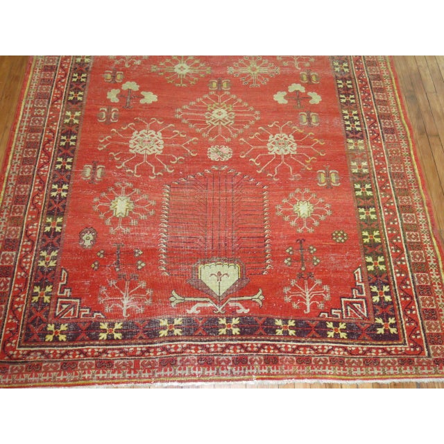 Antique Zabihi Collection East Turkestan Khotan Rug - 6'4" x 12'11" For Sale - Image 4 of 6
