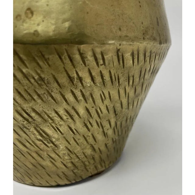 Vintage Golden Brass Jug For Sale - Image 9 of 13