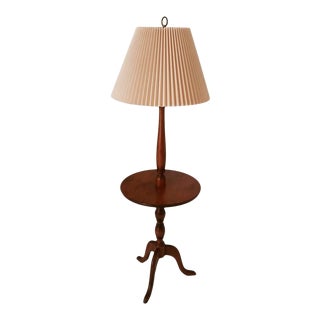 Mid Century Maple Floor Lamp For Sale