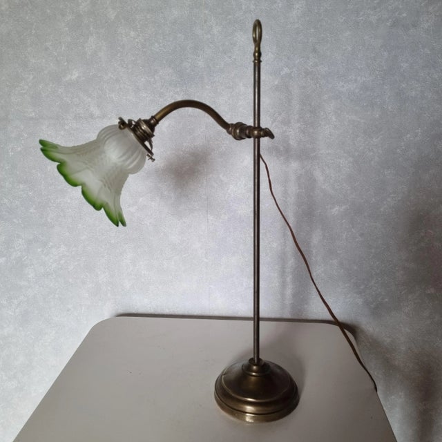 Art Nouveau Brass Desk Lamp, 1910s For Sale - Image 11 of 11