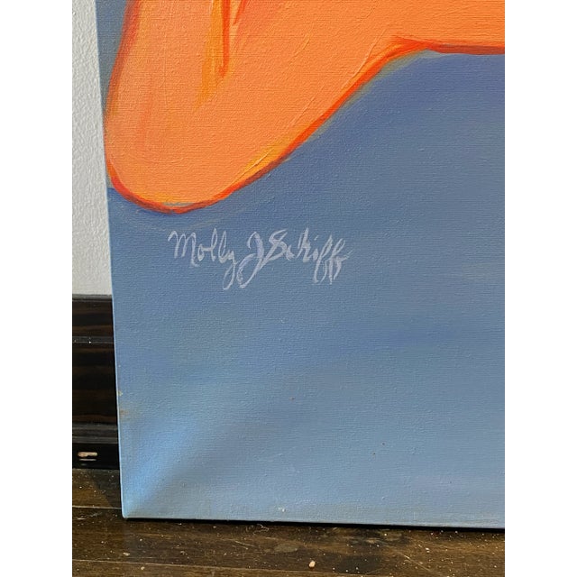 1970s Vintage Nude Figural Oil Painting by Molly Schiff For Sale - Image 4 of 5