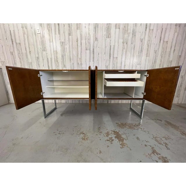 Milo Baughman for Thayer Coggin Burl Wood Credenza For Sale - Image 9 of 13