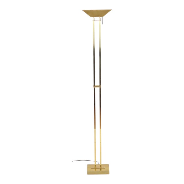 Gilt Floor Lamp from Deknudt, 1970s For Sale - Image 15 of 17