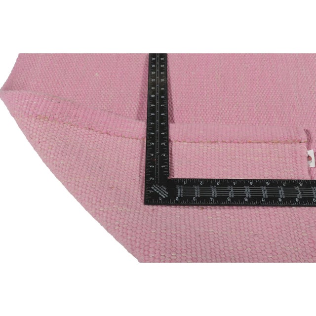 Early 21st Century Swedish Inspired Pink Kilim Rug Runner - 03'01 X 11'10 For Sale - Image 5 of 9