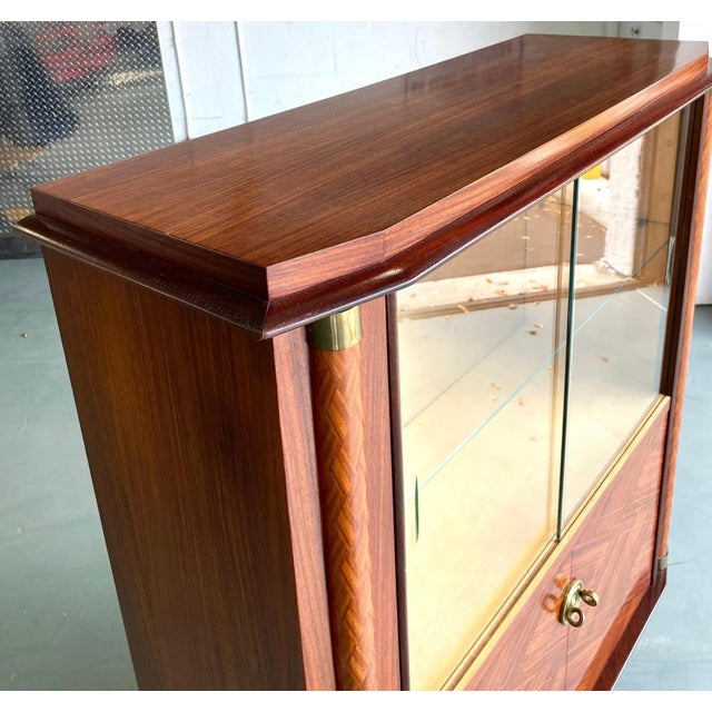 French Art Deco Dry Bar Cabinet, Attributed to Jules Leleu, 1920s For Sale - Image 9 of 9