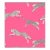 The House of Scalamandré Leaping Cheetah Cotton Print Fabric, Bubblegum For Sale