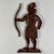 Epic 19th Century Indian Chief Trade Sign, Carved Wood in Painted Salmon Color For Sale - Image 10 of 14