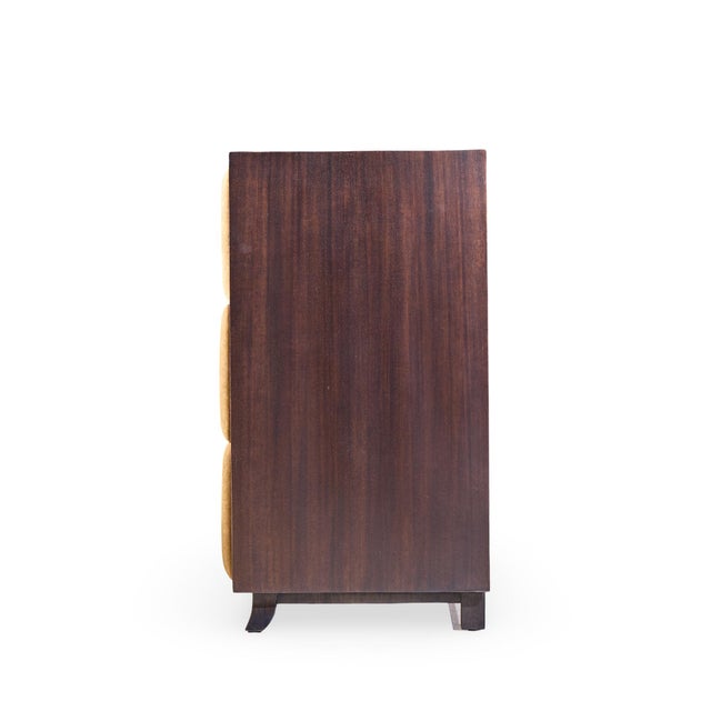 Mid 20th Century Gilbert Rohde for Herman Miller Model 4140 Mid Century Upholstered Chest Dresser - Pair For Sale - Image 5 of 11